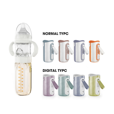 Nocne karmienie ładowarka USB podgrzewacz elektryczny podgrzewacz Formuła szklana butelka do karmienia dziecka mleko 240 ml