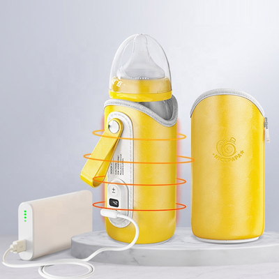 Podgrzewacz do butelek z mlekiem USB do karmienia niemowląt Przenośny, ładowany przez USB, przenośna, regulowana temperatura