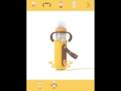 Szklana butelka do karmienia New Born o pojemności 240 ml, 5 w 1, nie zawiera PCV