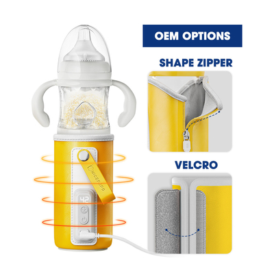 Szybko mieszające się butelki dla niemowląt z dozownikiem formuły Regulowany podgrzewacz temperatury