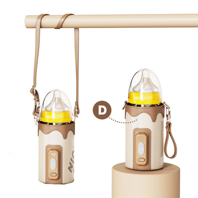 Nicepapa outdoor przenośny podróżny wyświetlacz ładowania USB cyfrowy podgrzewacz do butelek dla niemowląt podgrzewacz do mleka pokrowiec na mleko