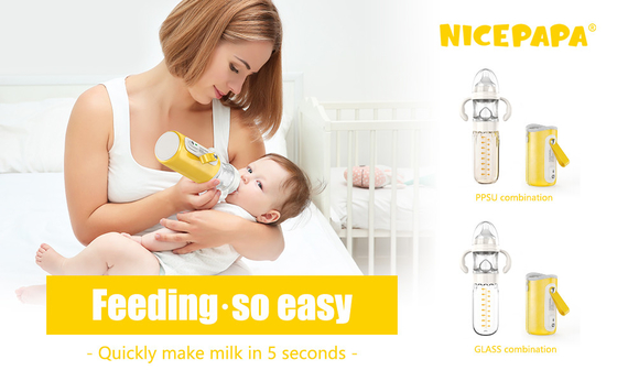 Dostosowane butelki na mleko bez BPA 8 Oz PPSU Butelka dla niemowląt z dozownikiem formuły