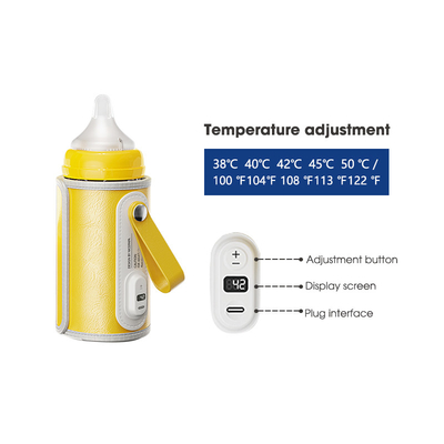 Breastmilk Formula USB Przenośny podgrzewacz do butelek Pro Zestaw Medium Flow PU skóra