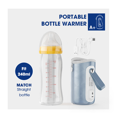 Baby Milk PU Przenośny podgrzewacz do butelek podróżnych Termostat 42 ℃ do formuły