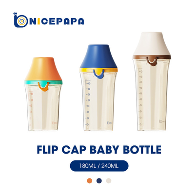 Flip Cap Butelka do karmienia niemowląt Anti Colic PPSU Butelka dla niemowląt BPA Free Wide Neck
