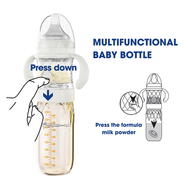 Nocne samomieszające butelki dla niemowląt Karmienie PPSU Szkło 240 ml Bez PVC
