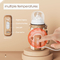 Elektryczny wyświetlacz cyfrowy butelka dla niemowląt szybka temperatura rękawa do podgrzewania mleka na kemping w podróży na zewnątrz