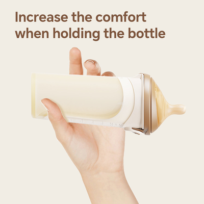 Flip-cap Anti-Drop Soft Silicone Baby Milk Bottle with Natural Response Nipple (Round Hole S Code) - butelka z naturalną odpowiedzią (krągła dziura)