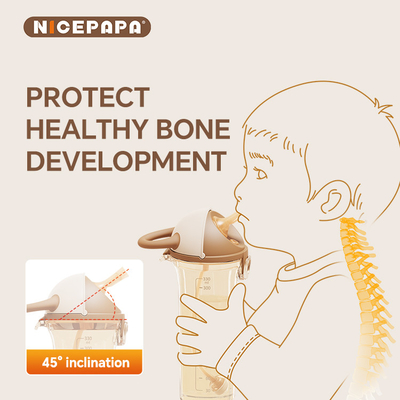Ślizgowa czapka PPSU Sippy Cup Naturalna pozycja dla dziecka Podarunek przeciw duszeniu Bez BPA Odporny na ugryzienie Wodny Sippy dzieci Dziecko miłość