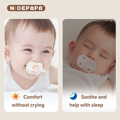NICEPAPA COMPANION BPA- Free Pacifier Ciśnienie powietrza Samoregulacja 6+ Miesięcy