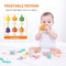 Silikonowe gryzaki dla niemowląt Bez BPA 3 w 1 Kukurydzany projekt warzyw