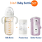 Anti-Colic 240 ml Formuła Dozownik do mieszania Butelka dla niemowląt z podróżnym podgrzewaczem do butelek USB 240 ml 3 w 1 Nocne karmienie